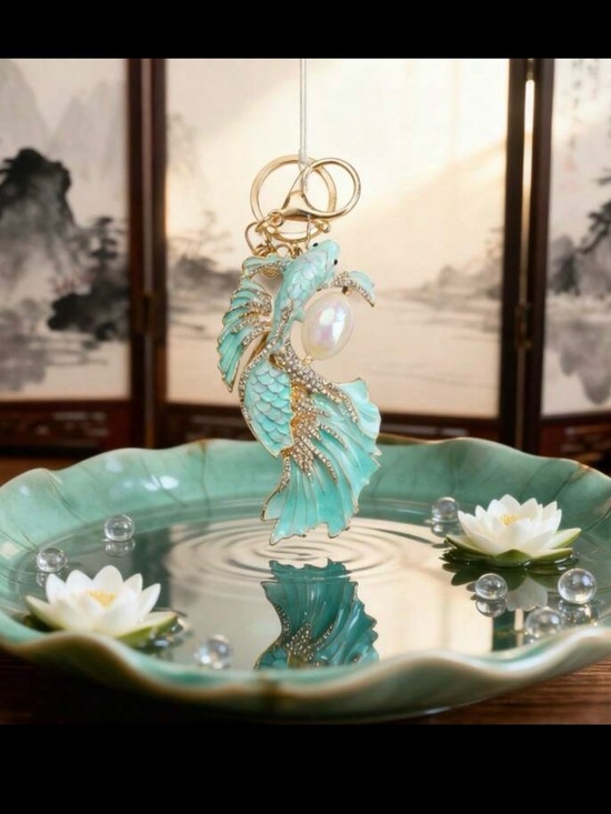 Accessories - Koi fish and pearl bag charm